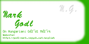 mark godl business card